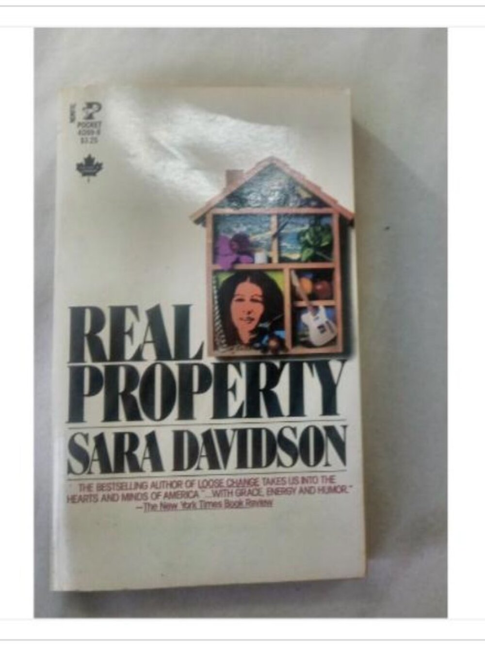 Real Property Sara Davidson 1981 First Edition Paperback Book Vintage Novel